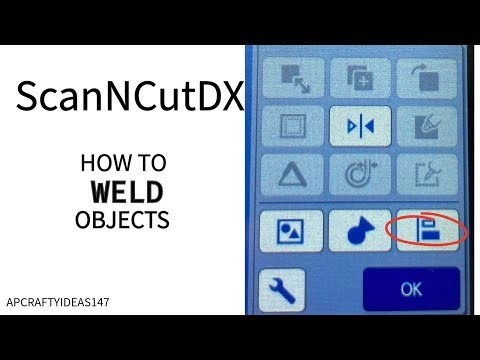 How to use the Weld function using ScanNCut