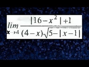 Absolute value limits, one-sided limits, examples and exercises