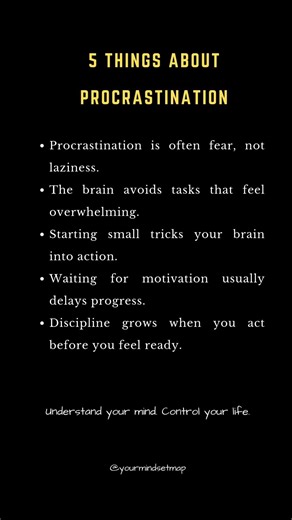 5 Brutal Truths About Your Procrastination #reality #selfdevelopment #psychology