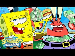 1 Hour of Mr. Krabs Running the Krusty Krab 🦀💰 | SpongeBob