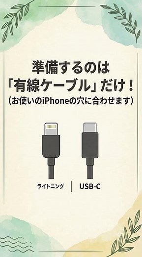スマホの画面をテレビに映しだそう！ iphone編
