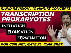 Prokaryotic transcription rapid revision for CSIR NET life sciences preparation