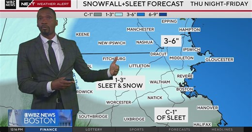 Next Weather: WBZ midday forecast for March 5, 2026