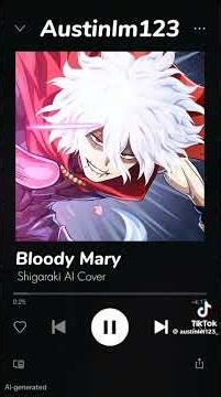 Tomura Shigaraki canta "Bloody Mary" de Lady Gaga #viral #villano #anime #paratii #myheroacademia