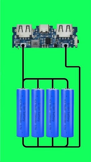 Diy Power Bank diagram Li-ion battery charger circuit module #electronics #DIY #diyproject #viral
