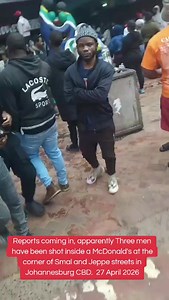3 Men Shot Inside Johannesburg McDonald's