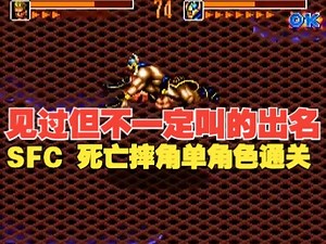 【博物君通关搬运】又双叒叕见街机移植！SFC摔角格斗游戏《死亡摔角/Death Brade》单角色流程通关