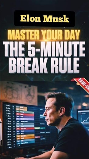 Elon Musk 5-Minute Rule: Schedule Every Minute – Game Changer!) #motivation
