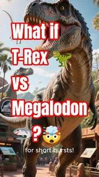 Headline:T-Rex vs Megalodon: The Ultimate Battle of the Apex Predators!