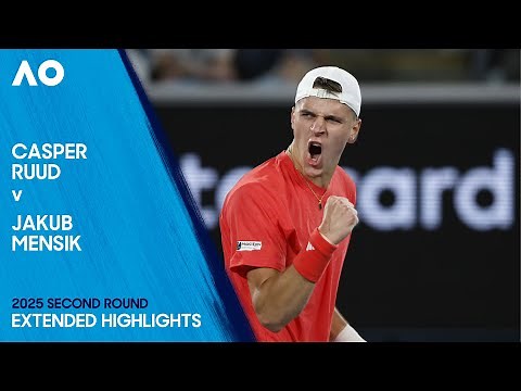 Casper Ruud v Jakub Mensik Extended Highlights | Australian Open 2025 Second Round