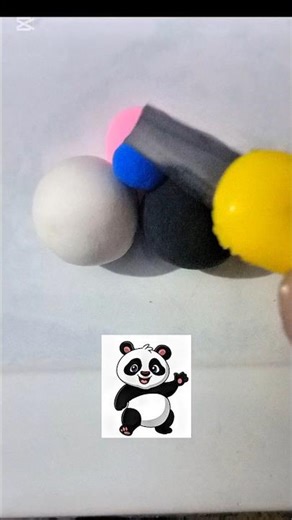 “Panda Colour Mixing ASMR | Satisfying Clay Cutting | Cute Panda Theme 2025