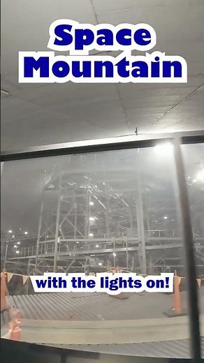 Space Mountain at Walt Disney World's Magic Kingdom with the lights on!