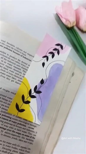 Easy Bookmark Idea ✨ #shorts #art #viral #abstractart