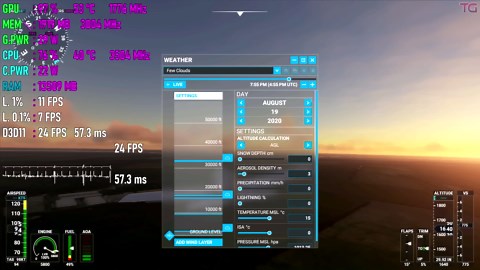 Microsoft Flight Simulator: GT 1030 + Pentium G4560