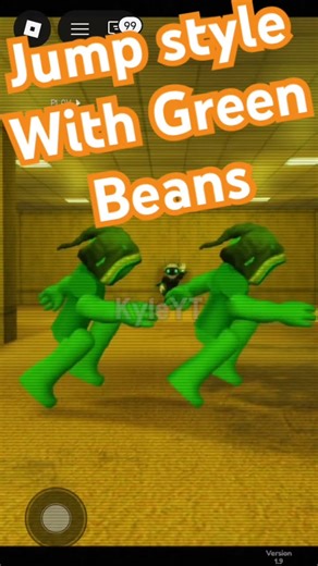 Jump style with green beans #roblox #foryou #gaming #viral #growagarden #greenbean #jandel #roblox