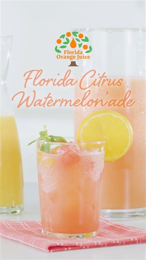 2.1K views | Beat the summer heat with this refreshing Florida Citrus Watermelonade!  The perfect blend of juicy watermelon and vibrant Florida Orange Juice creates a drink that's as tasty as it is thirst-quenching.  Get the recipe: https://bit.ly/4d9FFBb | Florida Orange Juice | Facebook