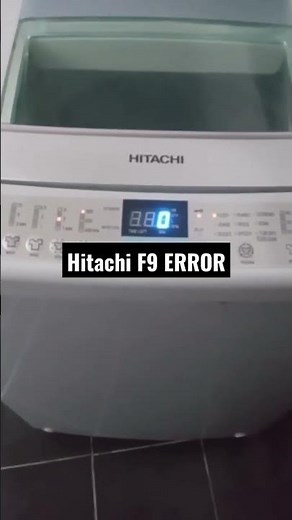 Hitachi washing machine F9 error code #hitachi #errorcode #nairobi #repair