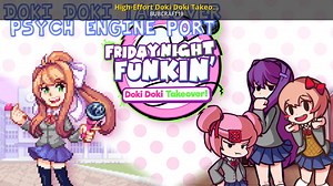 High-Effort Doki Doki Takeover Port Mod for Friday Night Funkin' | FNF Mods