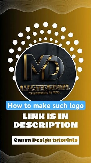 Canva 3D Logo Design tutorial | How I make such logo link is in deacription