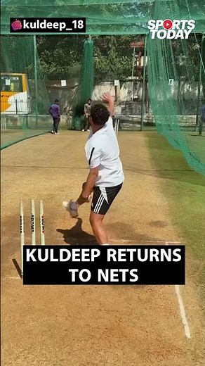 Kuldeep Yadav seen bowling in the nets at NCA ahead of CT 2025 I Sports Today