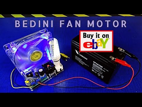 ⚡ Bedini SSG Motor "SELF OSCILLATING" Cooling Fan & Light | 2024 Revision PCB | Energy Machine!