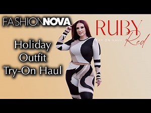 Winter 2024 Holiday Outfit Try On Haul from ​⁠‪@fashionnovacurve‬ ​⁠‪@FashionNova‬ | Ruby Red