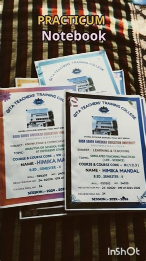 Practicum Notebook 📓#trendingshorts #viralvideo #notes #notebook #viralsong #ministory #hindisong