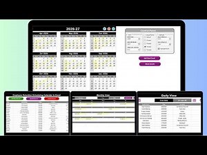 Employee Retention Scheduling Calendar in Excel