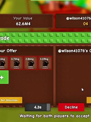 Trading 4x Headless Horseman For Rainbow Raccoon 🌈 #gag #growagarden #roblox