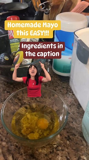 Homemade Mayo easy as 1,2,3…. Mix all ingredients together and Voila …… 1 cup of Avocado Oil 1TBSP of Dijon Mustard 1egg, room temperature (NOT cold)1 TBSP of Lemon Juice1 TSP of garlic paste. A pinch each of Salt and Pepper #homemade #mayo #mayonnaise #homemademayonnaise #homemademayo #yummy #diy | Sarai Seba Tagle