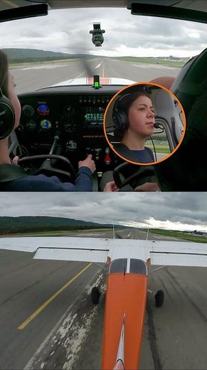 Before the first solo flight these landings had to be perfect #studentpilot #flying #cessna172