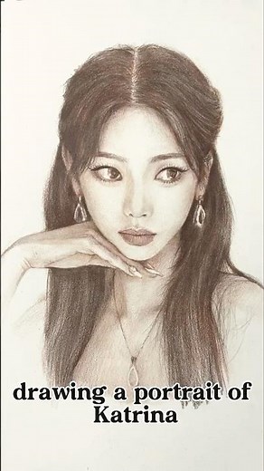 Drawing a gorgeous Korean idol | Portrait Sketch | drawing | HandDrawnArt drawning process | sketch