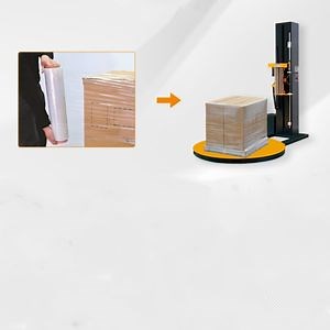[Hot Item] Automatic Turntable Pallet Winding Strapping Stretch Film Wrap Pallet Wrapping Machine