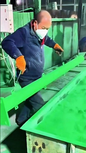 Steel Pipe Turns Green in Seconds 😱 | Plastic Powder Coating Process Explained #shorts