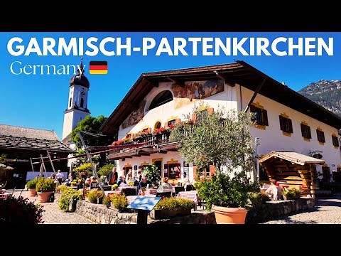 Walking Tour | Garmisch-Partenkirchen, Germany 🇩🇪 | Germany's Most Charming Alpine Mountain Town【4K】