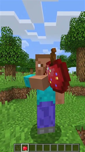 Minecraft player eating god apple