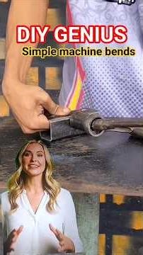 DIY Genius: Simple Machine Bends Steel Like Butter! #industrial #diyprojects #satisfyingvideos #meta