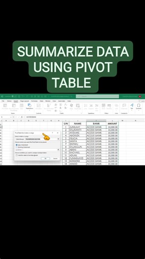 23 reactions · 4 comments | SUMMARIZE DATA USING PIVOT TABLE (BASICS) Unlock the power of pivot tables! In this video, we'll take you through the basics of analyzing data using pivot tables. Learn how to summarize large datasets, create custom views, and gain valuable insights from your data. Perfect for beginners, this tutorial covers the fundamentals of pivot tables. | Adesina Sanjo Ogunrinu | Facebook
