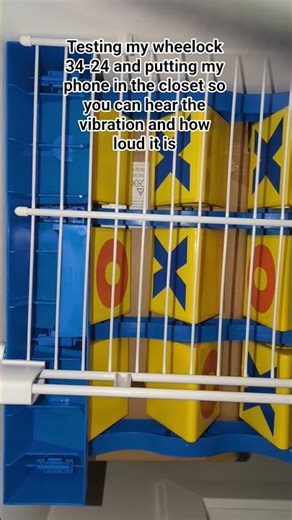 putting my phone in the closet so you can hear the vibration of the wheelock 34-24