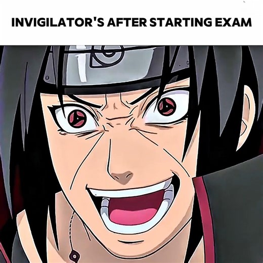 Invigilator's after starting exam 💀#naruto#anime#shortanime#animeshorts