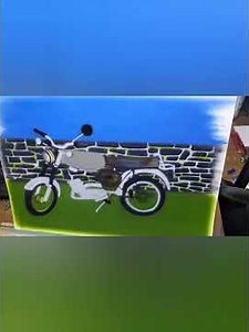 Airbrush Zeichnungen einer Simson S51 anfertigen.#simson, #simsons51, #moped, #zeichnen, #zeichnung