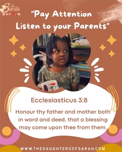 112 reactions · 33 shares | It’s vital as parents to teach our children to honour their parents in the Lord. Training them from a young age instills repetition and discipline. It’s a commandment, not a suggestion. #DOS #YDOS #PARENTS #TEACH #CHILDREN #HONOUR #DISCIPLINE #COMMANDMENTS | The Daughters of Sarah | Facebook