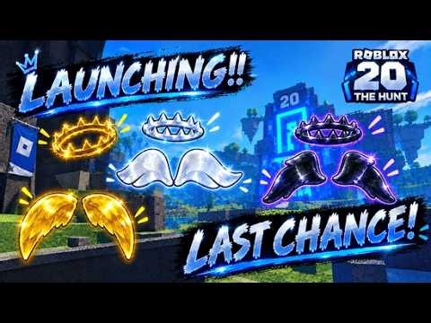 🍀LAST CHANCE TO GET!! (FAST QUEUE!)😱🔴LAUNCHING ALL 3 ADMIN, DEV, STAR WINGS! | The Hunt: Roblox 20