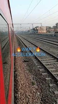 🔥🔥 0 to 130 KMPH of WAP 7 crazy ACCELERATION 🔥🔥 #trainjourney #wap7 #wap7loco #khanna