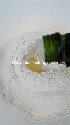 Time-Saving Baking Tip: Measure Oil Directly in Flour