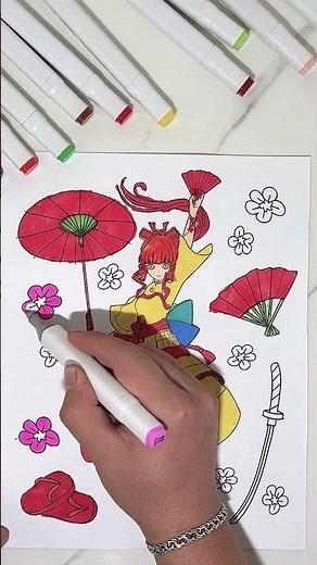 #viral #fyp #anime #animeart #japanatyle #coloring #drawing #kidsart #manga #art #coloringart