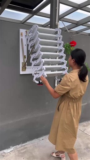 High Quality Modern Telescopic Attic Ladder Staircase with Retractable Step Design for Small Spaces 300kg Capacity