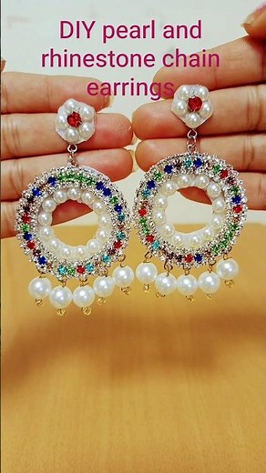 DIY latest earrings tutorial| handmade jewellery #diy #earrings #shorts
