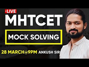 MHT-CET Live Full Length Maths MOCK TEST SOLVING By Ankush Sir|GanitAnk| #mhtcet2025 #mhtcetmocktest