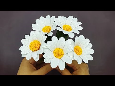 How to Make a Daisy Paper Flower - Paper Craft for Home Decor
